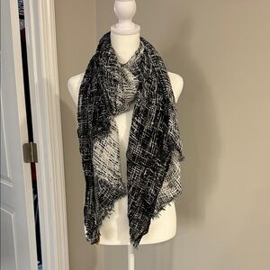 Calvin Klein Black and White Scarf